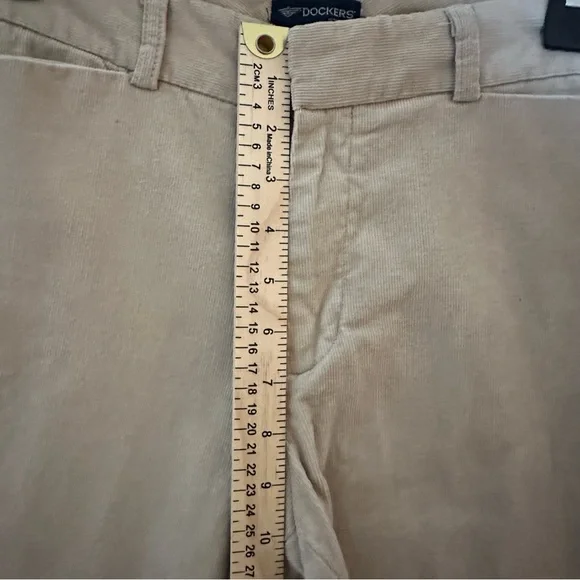 Dockers Women’s Corduroy Pants Tan Stretch Size 12 - Picture 7 of 8